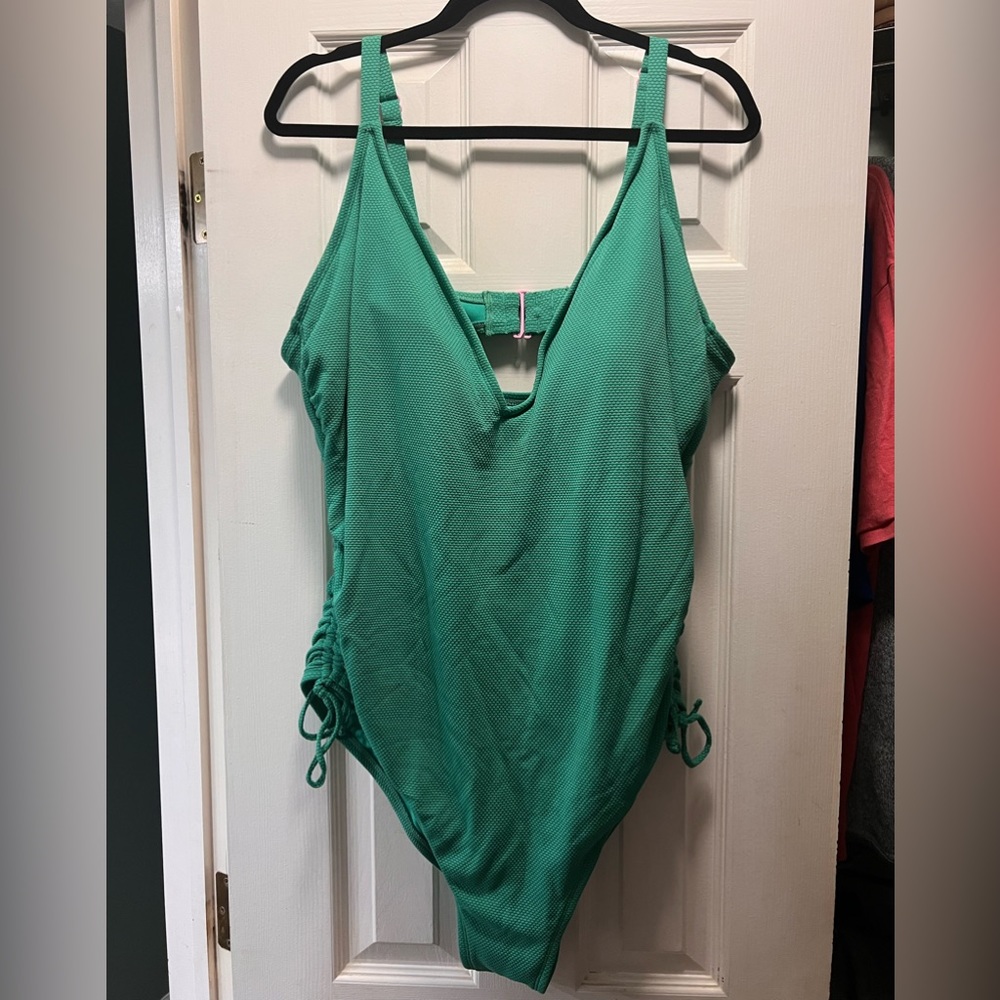 Women’s Plus Size One Piece Swimsuit - Stoney Clover Lane x Target Green 24W